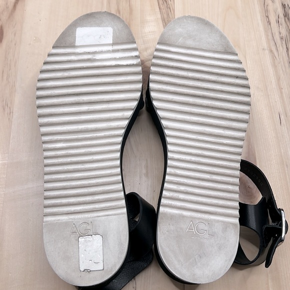AGL “CRUISE READY” ITALIAN MADE Milea Platform Sandals 39.5 US 9.5 - Picture 6 of 6